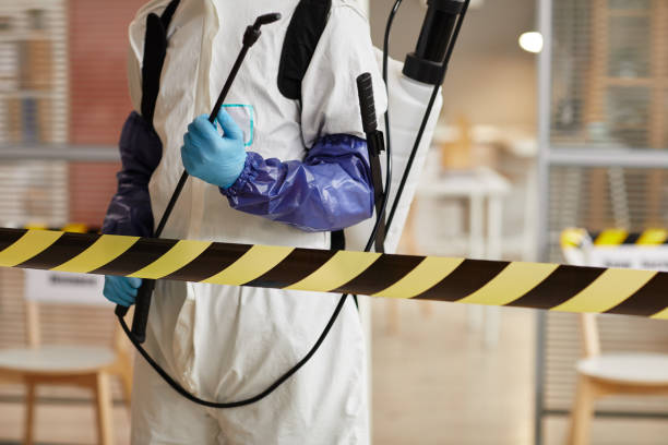 Professional Infectious Disease Decontamination technician working in Hillsborough, CA